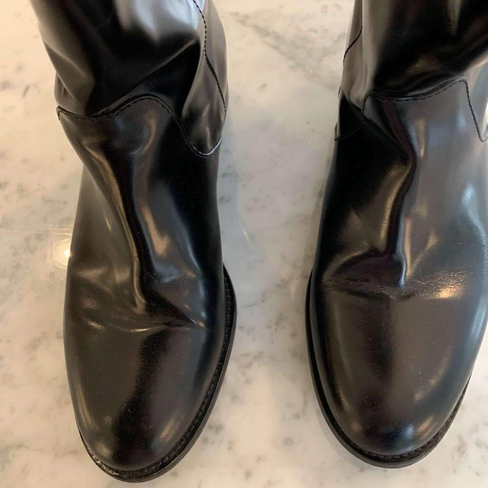 Jimmy Choo tall black boots size 37.5